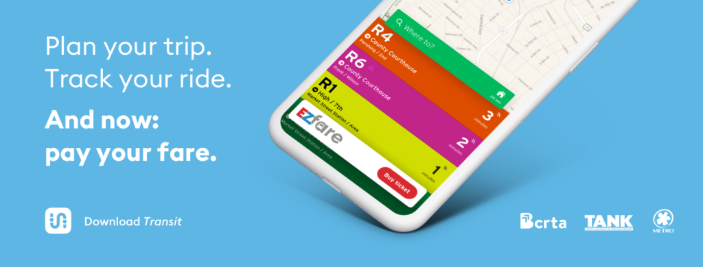 Ad for the transit App