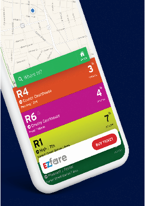Ad for Transit App. Says Plan your trip, pay your fare and track your ride.