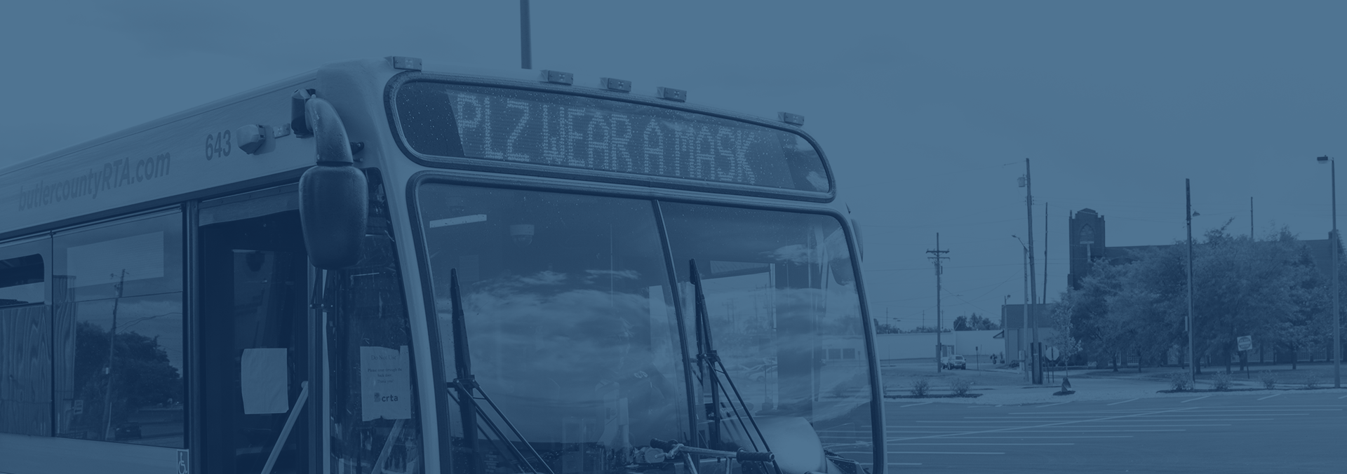 PLZ Wear a mask bus sign