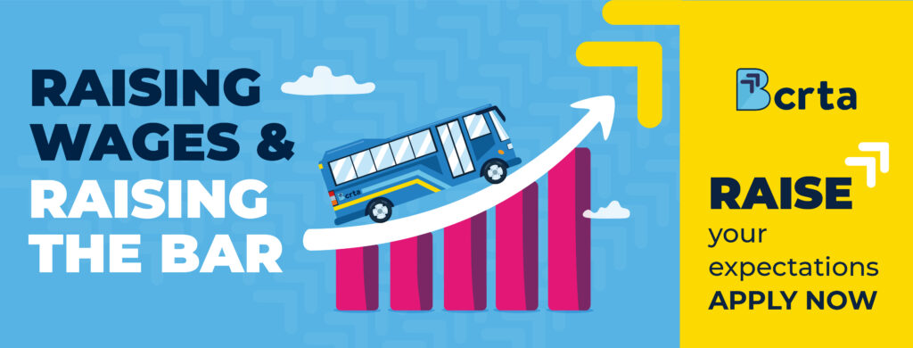 Raising wages and raising the bar bus cartoon image